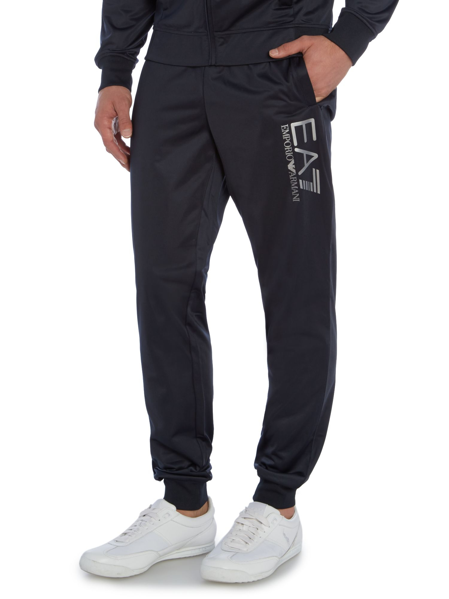 EA7 Plain Tracksuit With Zip Fastening in Navy (Blue) for Men Lyst