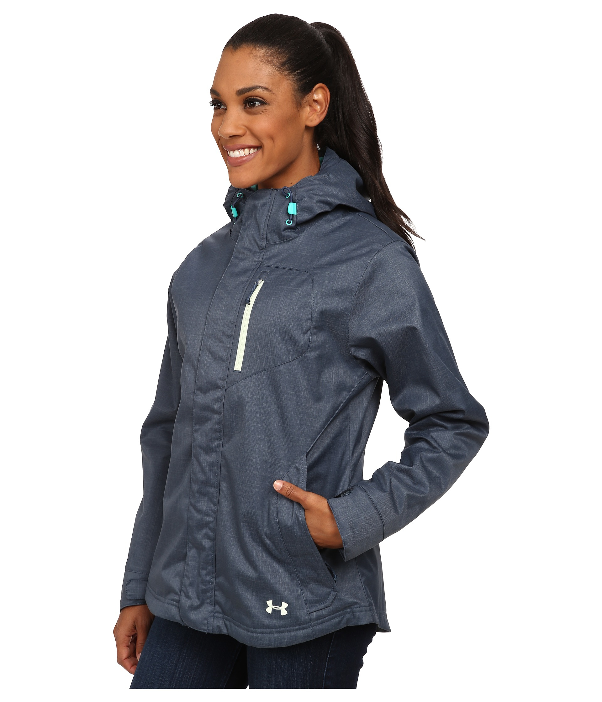 Lyst - Under armour Ua Coldgear Sienna 3-in-1 Jacket in Blue