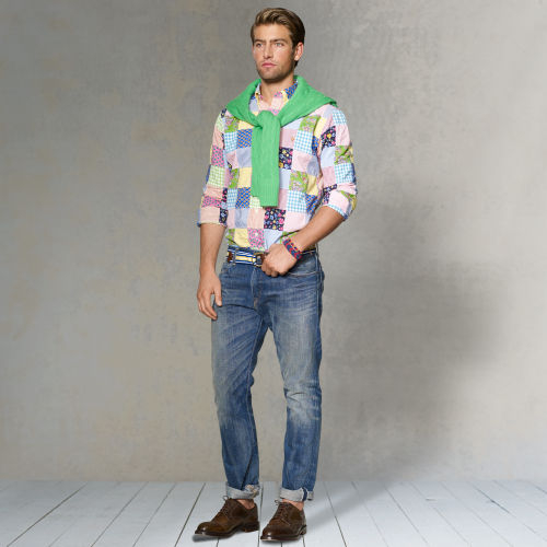 Polo Ralph Lauren Cotton Patchwork Shirt for Men | Lyst