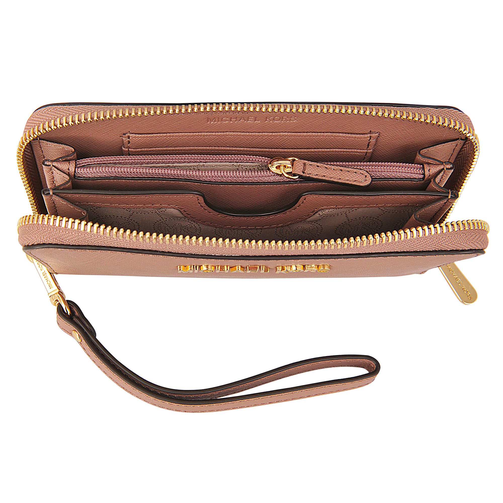 Michael kors mobile wallet Men's Michael Kors Wallets epitomising all-American glamour, luxury brand Michael Kors is worn by women and men across the globe. Known for wearable, refined elegance, Kors is an expert in ready-to-wear and leather goods.