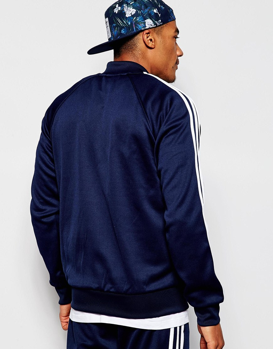 adidas Originals Superstar Track Jacket Ab9715 in Navy (Blue) for Men | Lyst