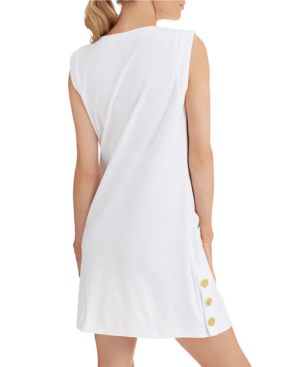 white open front swim cover up