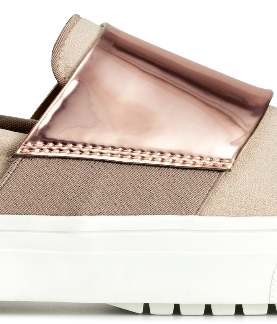 H&m beige trainers Clearance