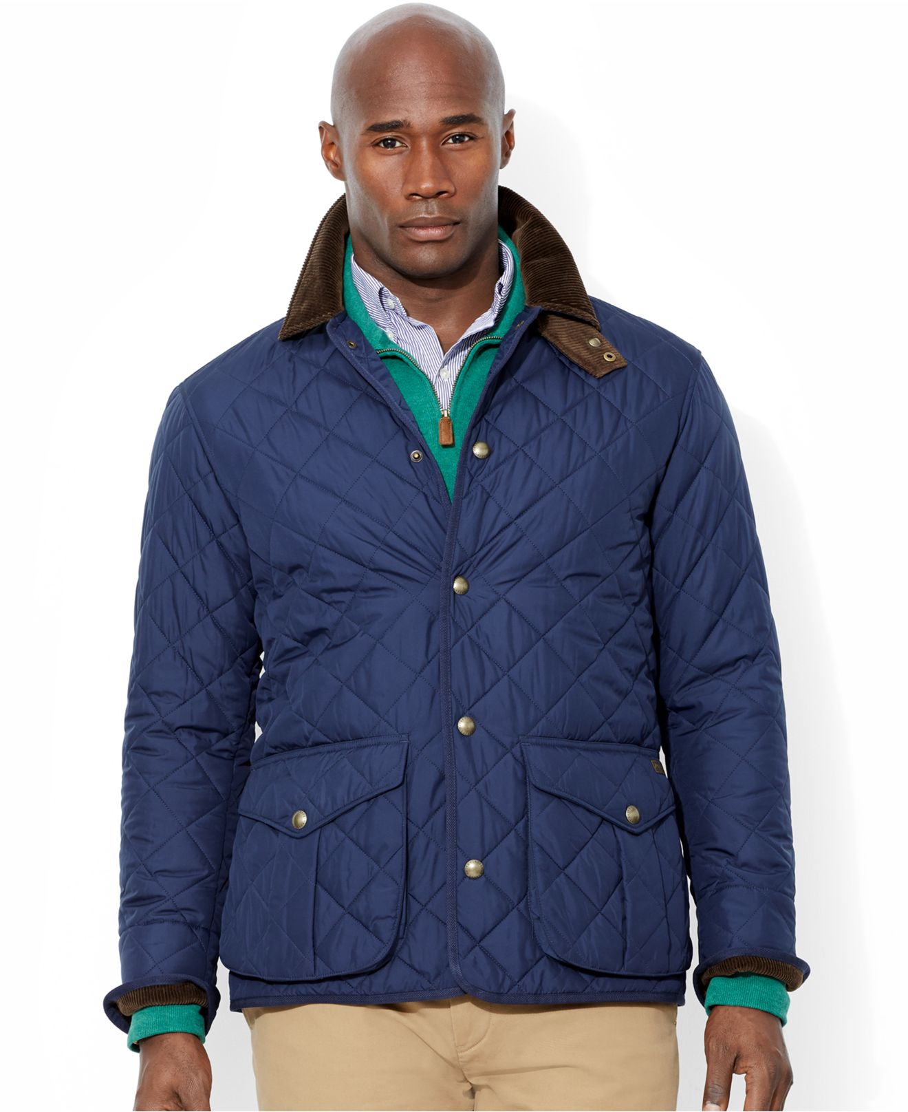 Lyst - Polo Ralph Lauren Big And Tall Danbury Quilted Jacket in Blue ...
