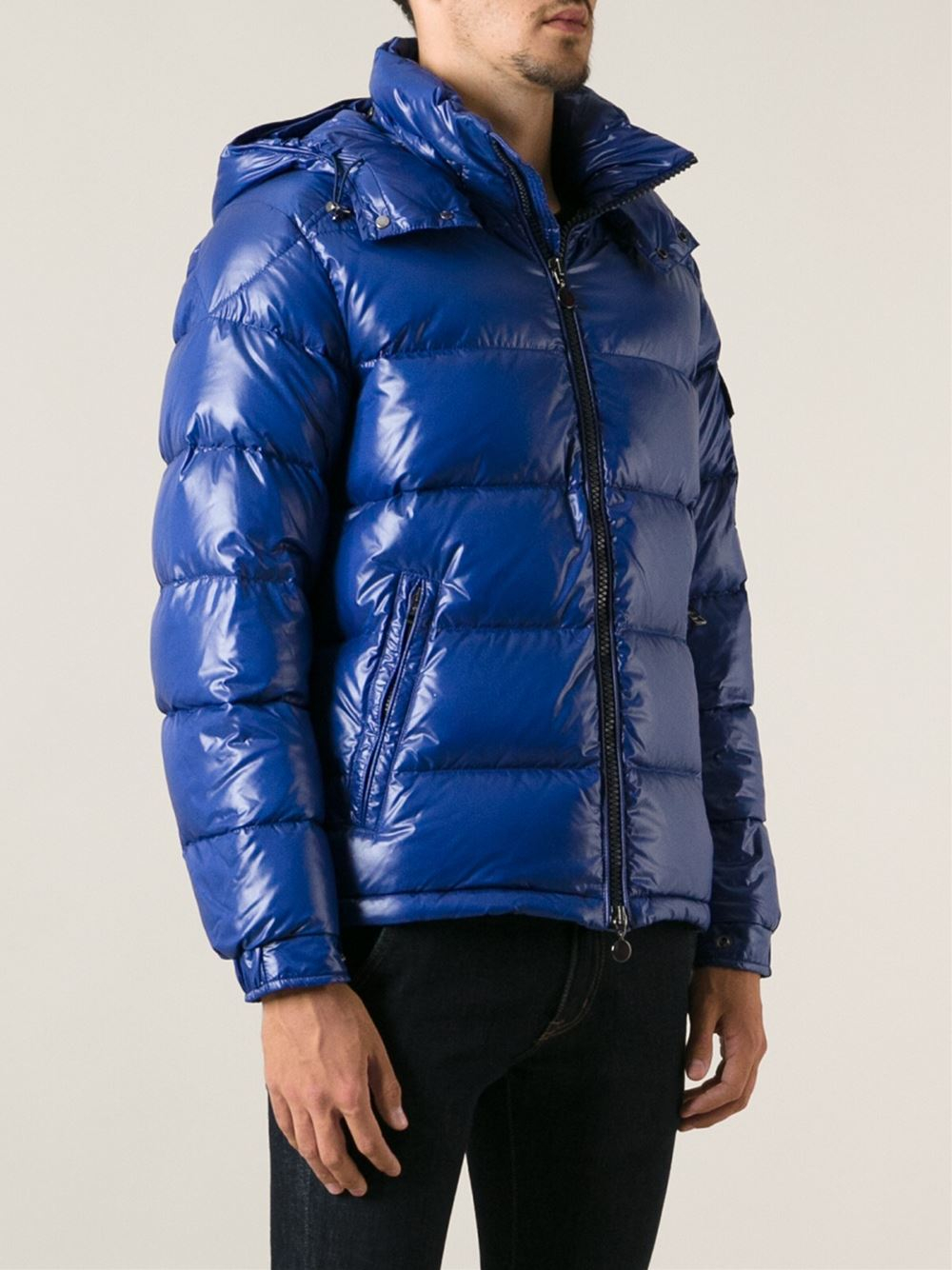 Moncler Maya Padded Jacket in Blue for Men | Lyst