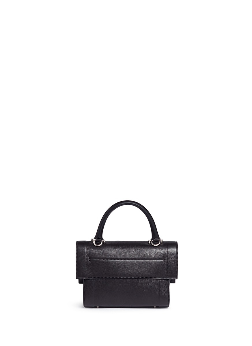 Givenchy 'shark' Mini Leather Bag in Black | Lyst