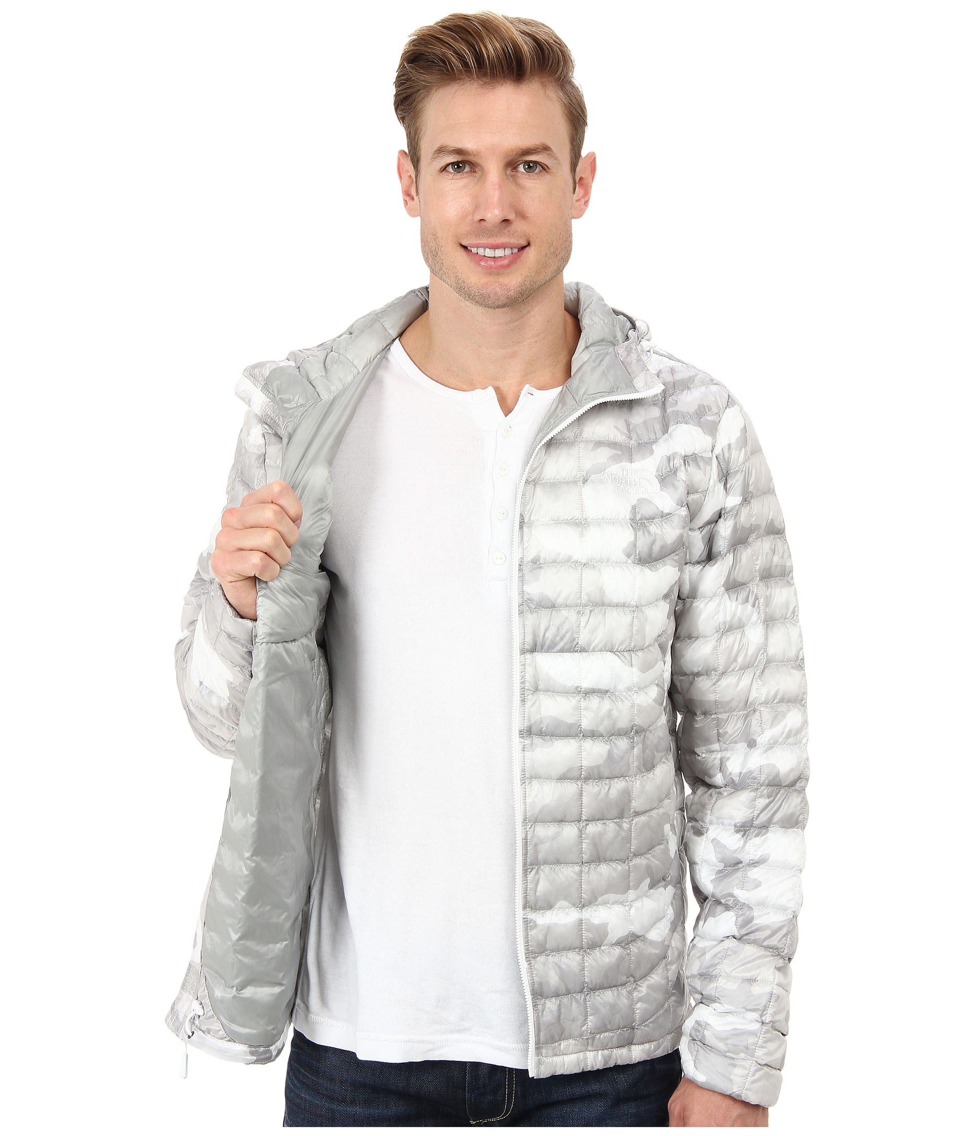 north face thermoball hoodie camo