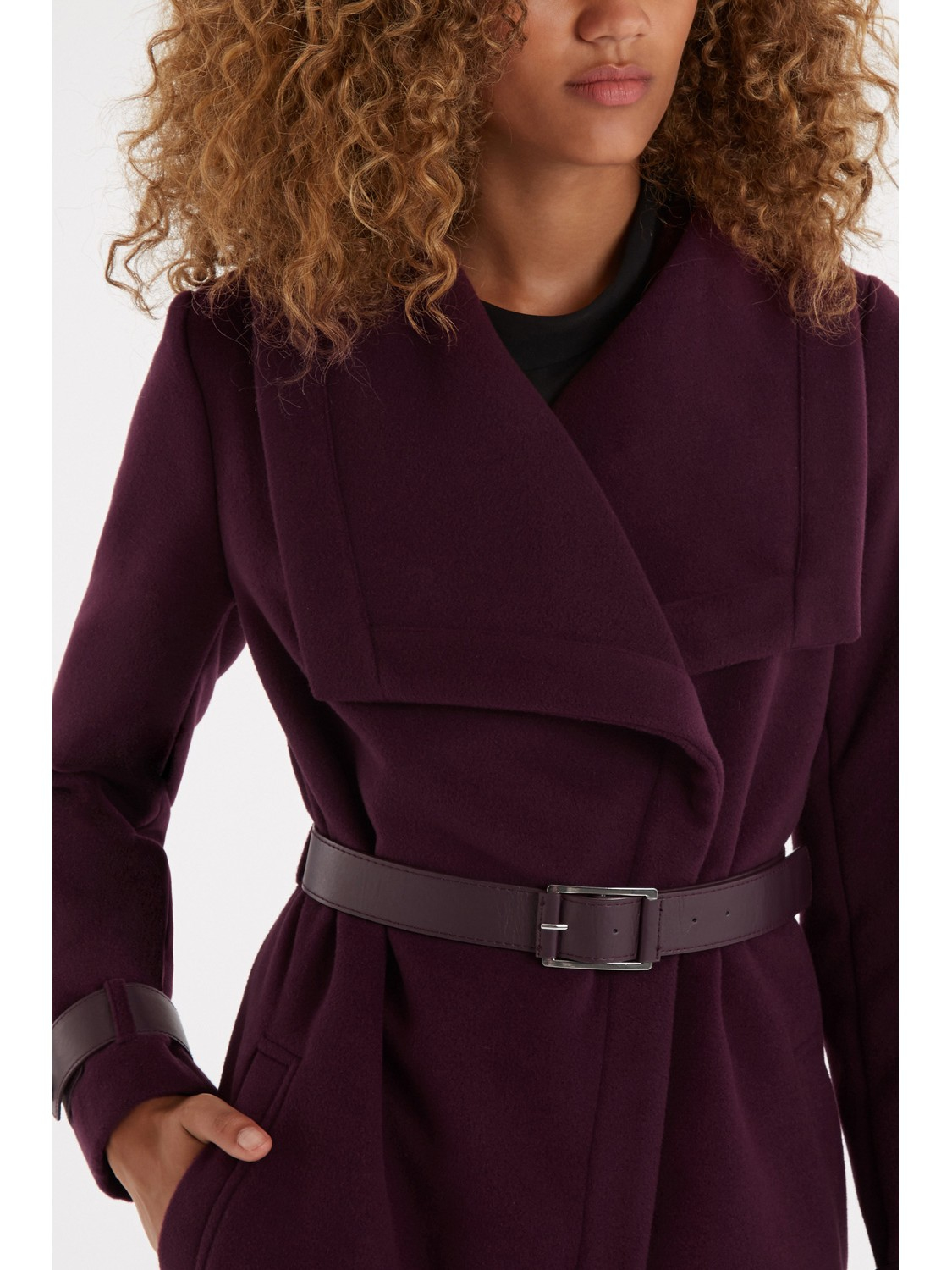 oasis belted coat