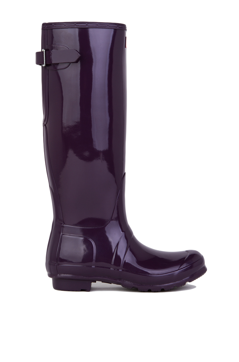 purple hunter rain boots