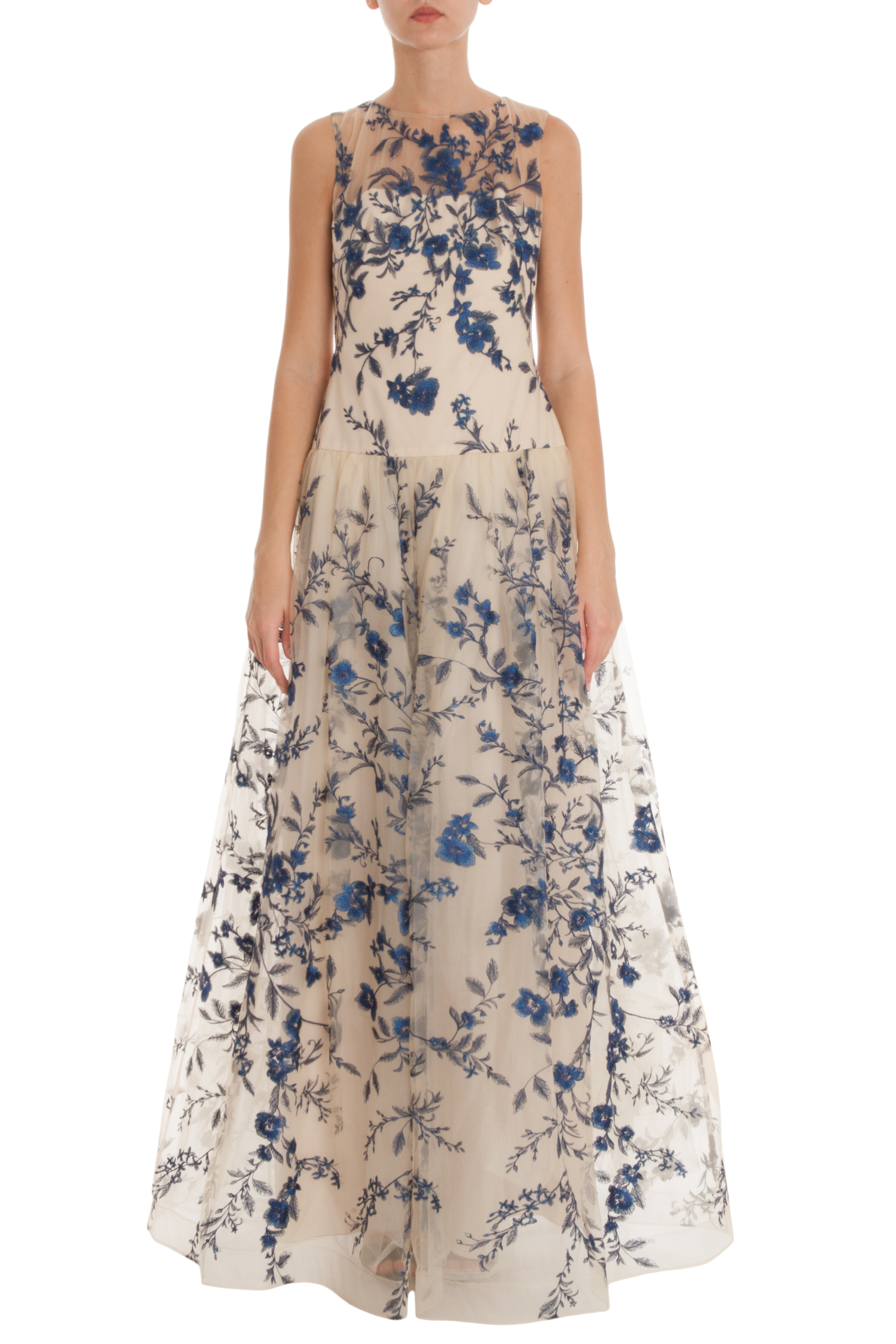 blue marchesa gown