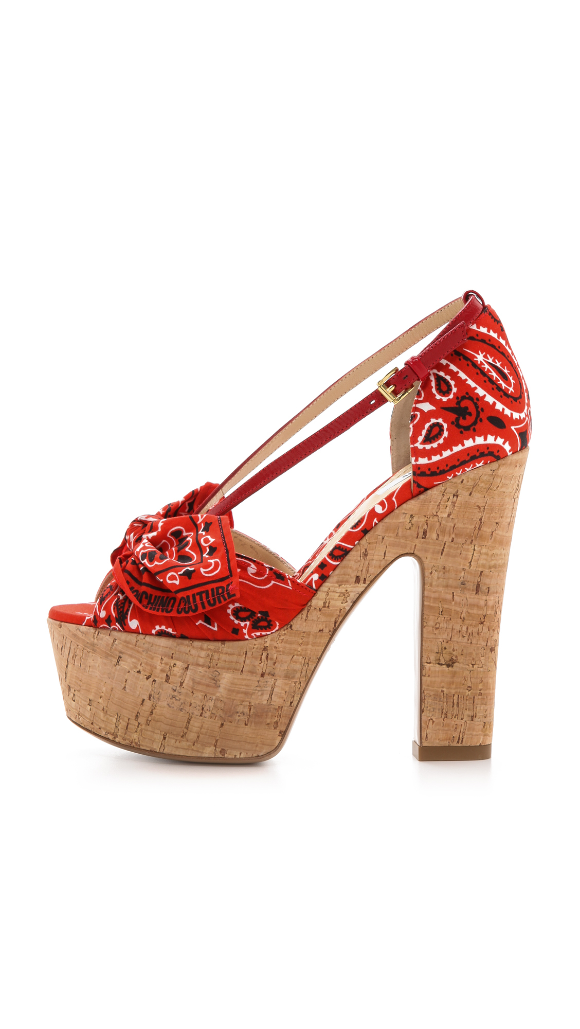 red bandana heels