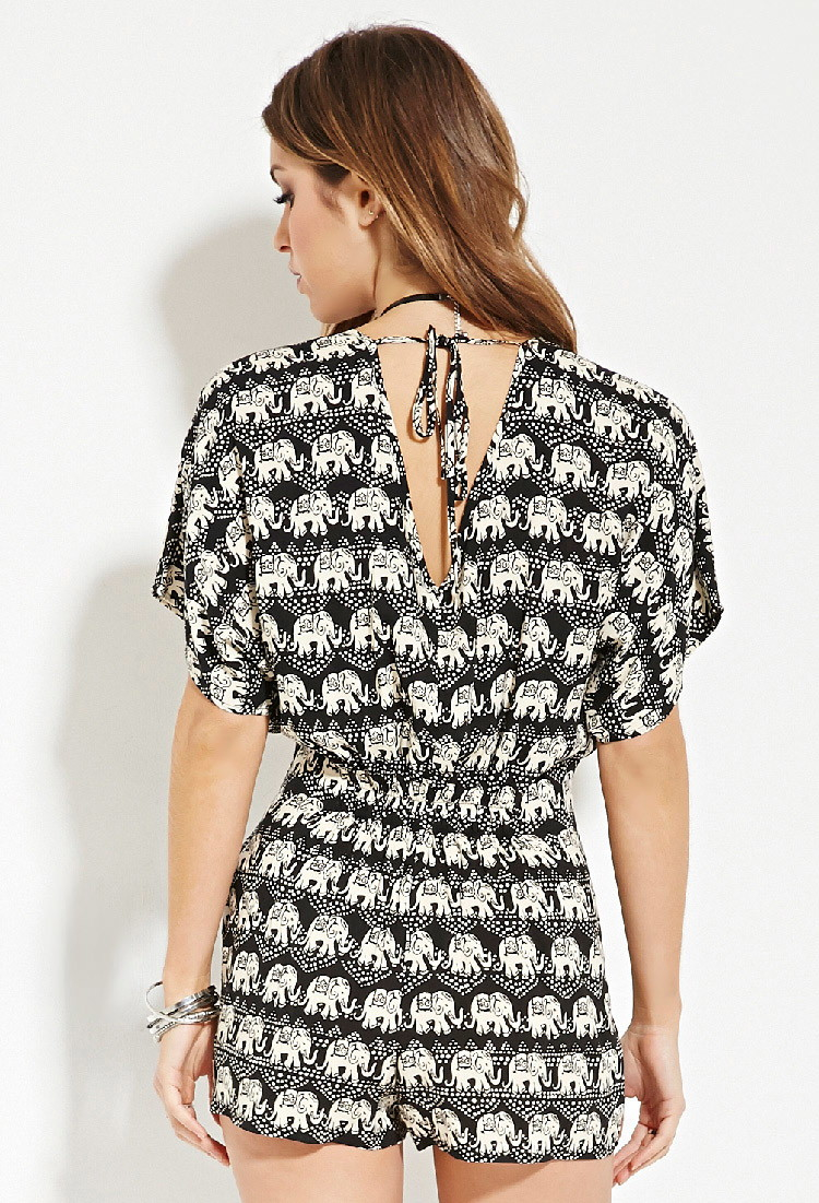 cheetah print romper forever 21