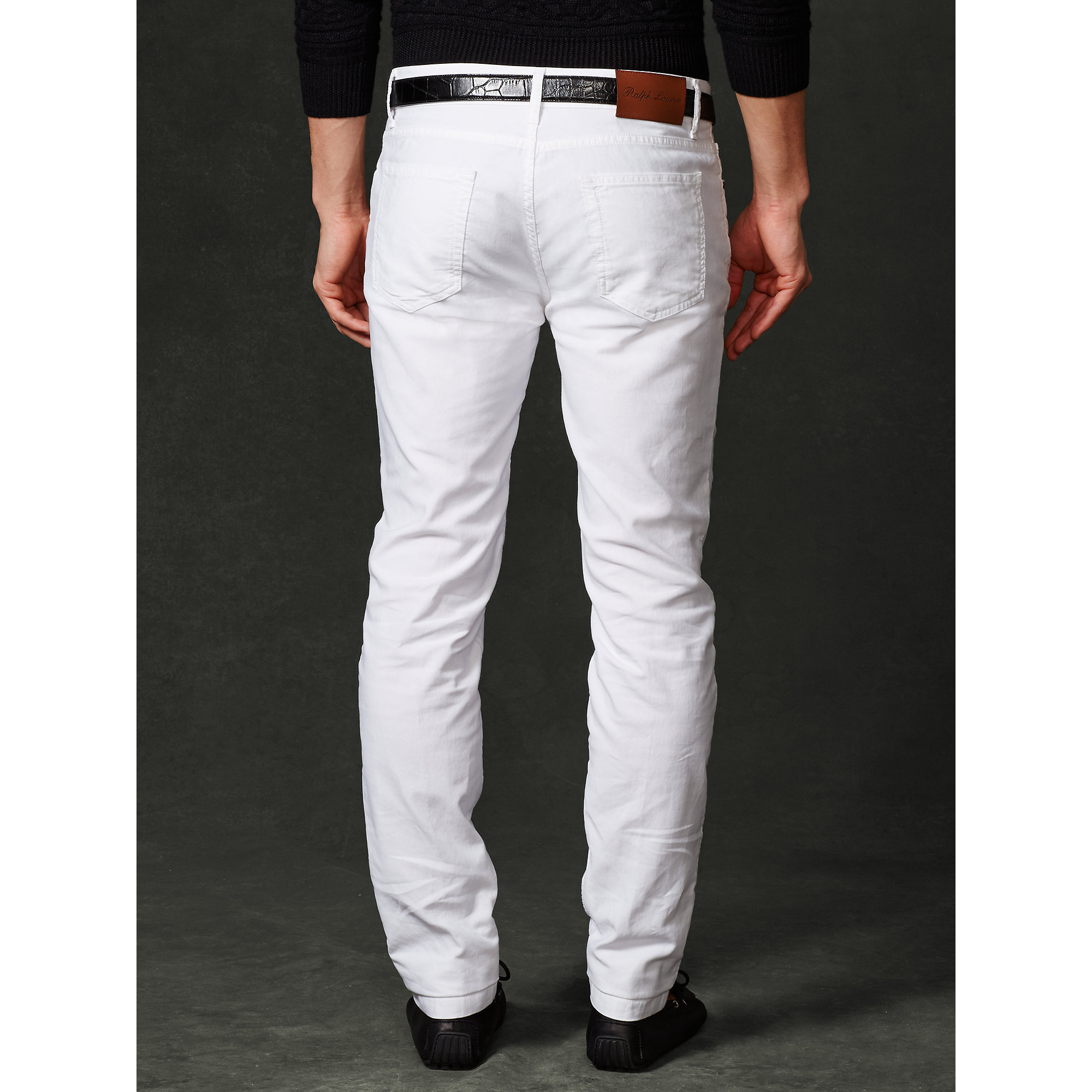 Ralph lauren purple label 5-Pocket Corduroy Pant in White for Men ...