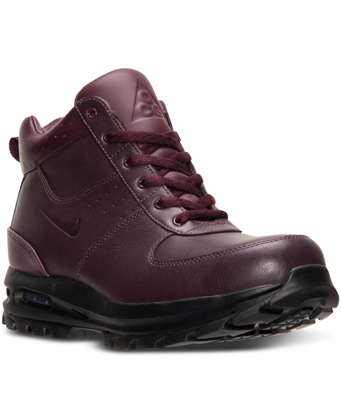 burgundy nike boots