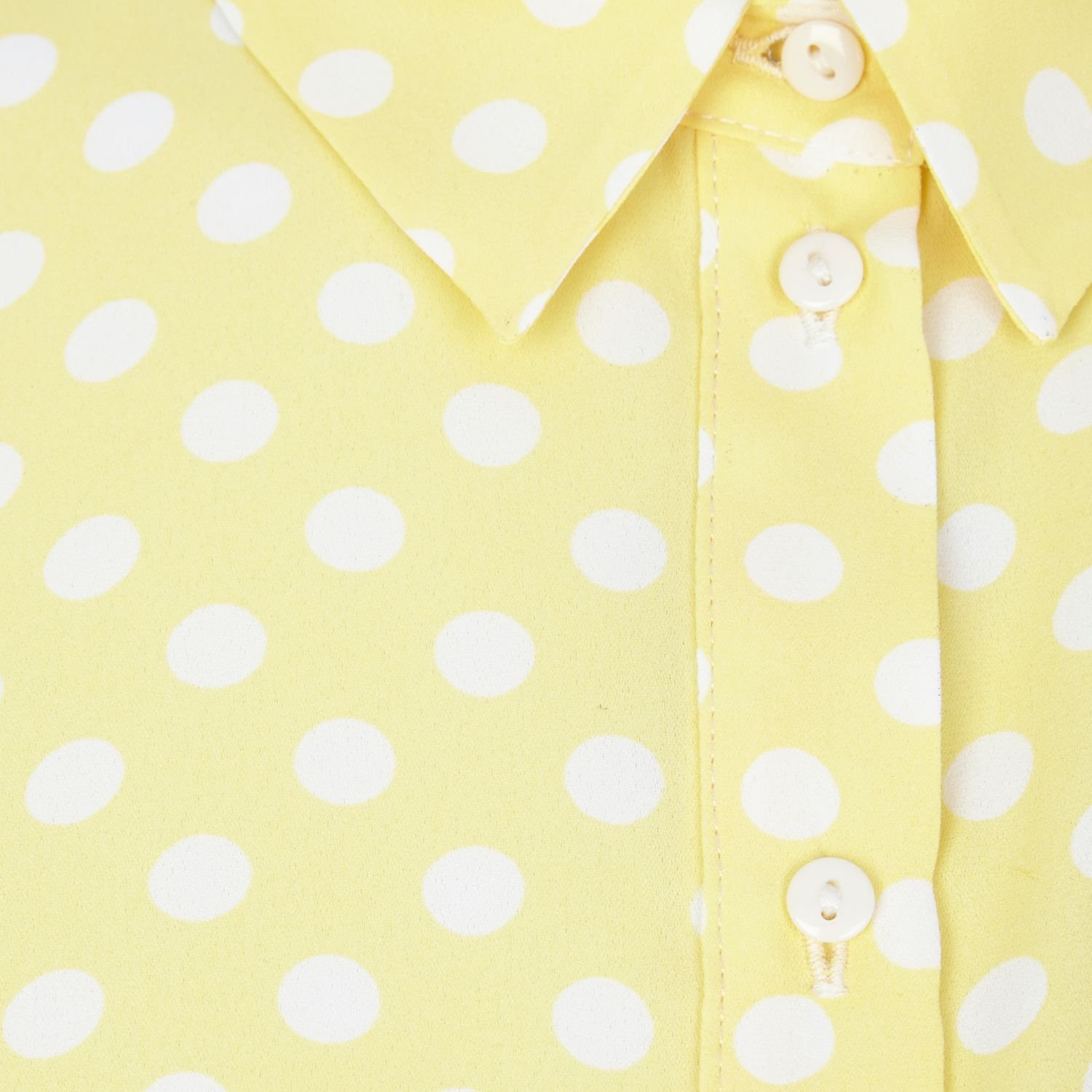 mens yellow polka dot shirt