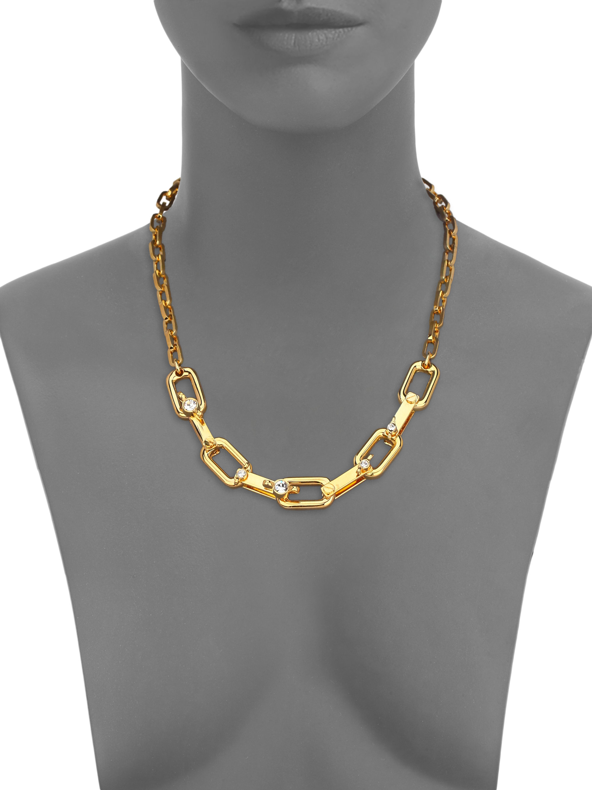 Marc By Marc Jacobs Wing Nut Chain Necklace in Gold (Metallic) - Lyst