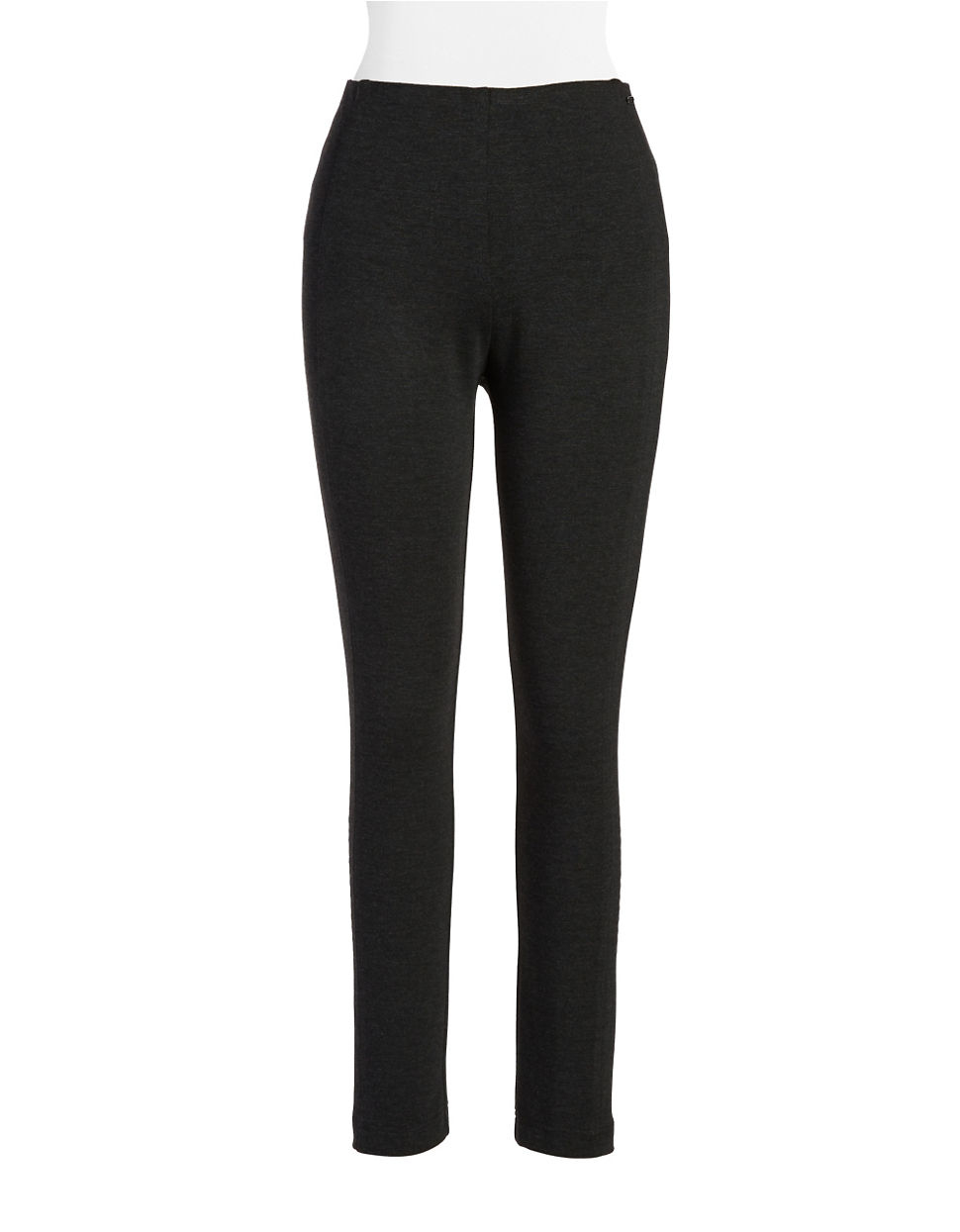 Ivanka trump Compression Stretch Leggings in Gray (Charcoal) | Lyst