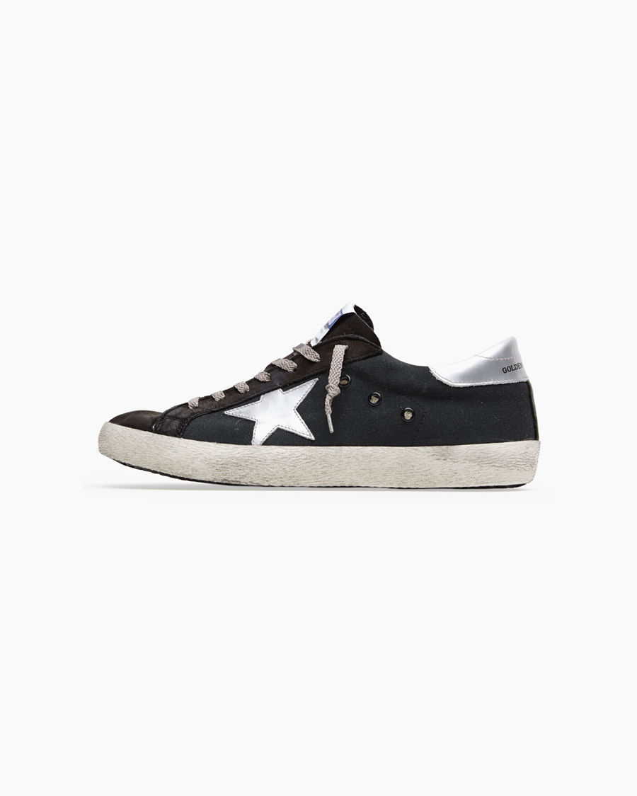 golden goose black superstar sneakers