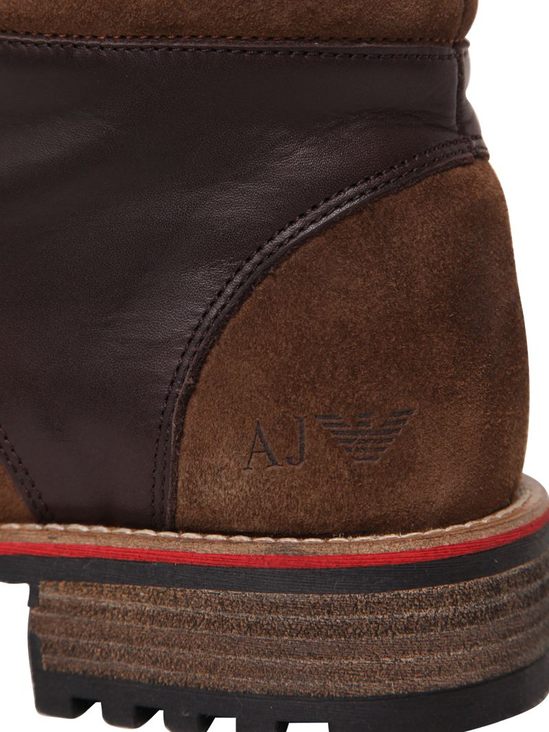 Armani Jeans Suede \u0026 Leather Lace Up 