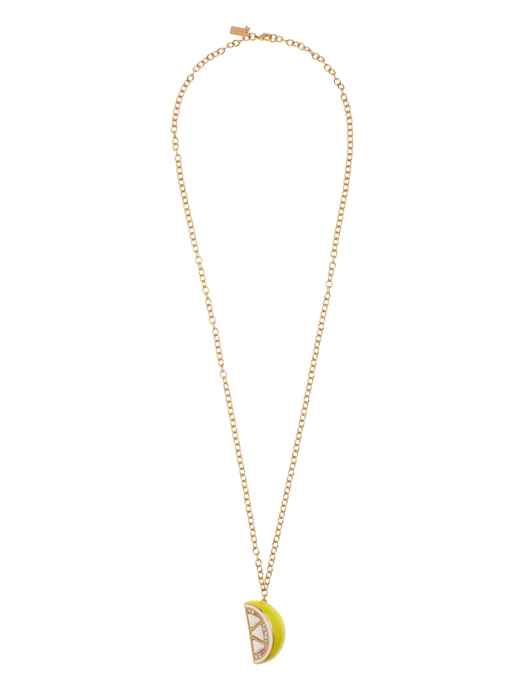 Lyst Kate Spade New York Lemon Pendant in Metallic