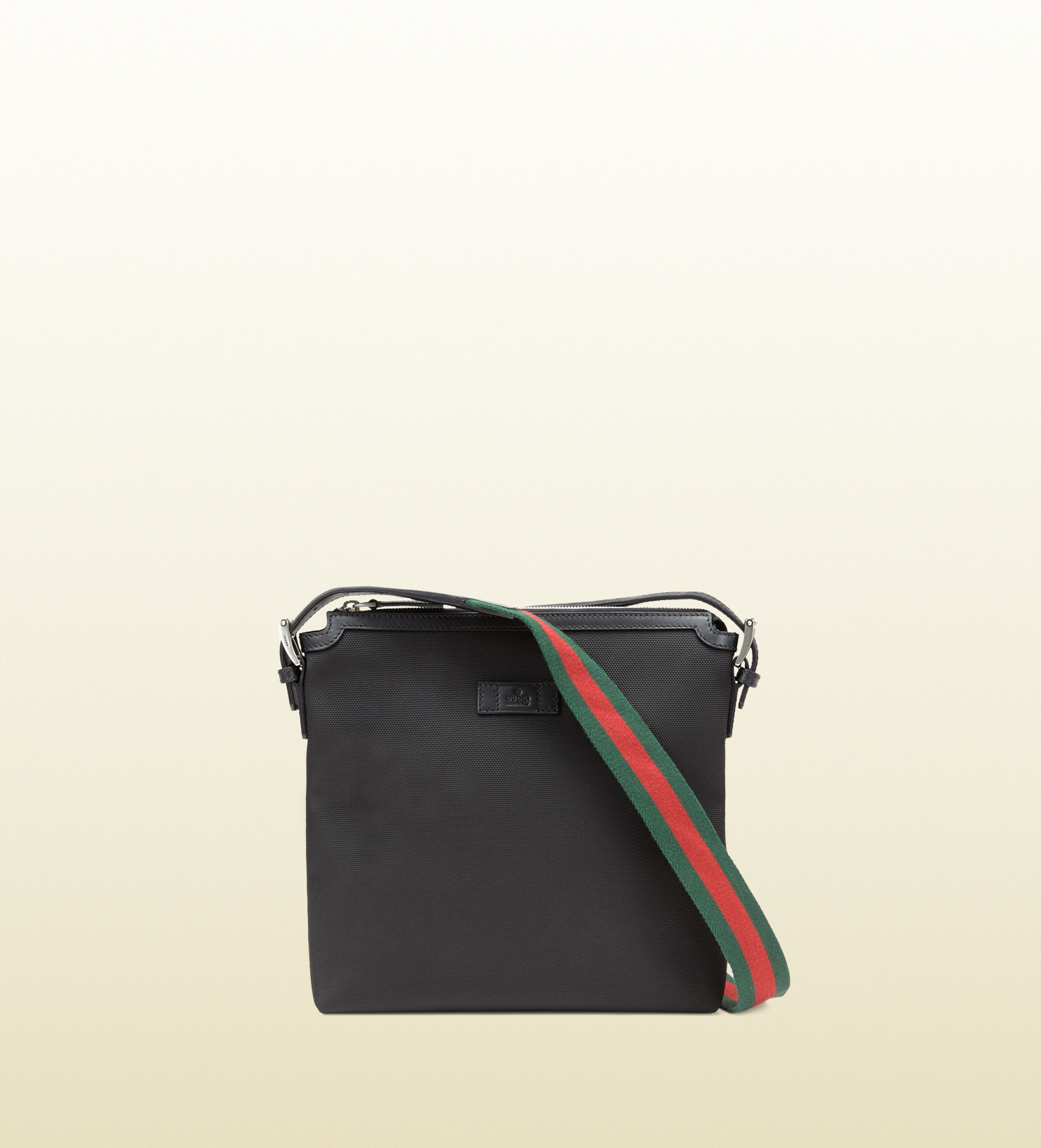 Gucci Techno Canvas Messenger Bag in Black for Men - Lyst