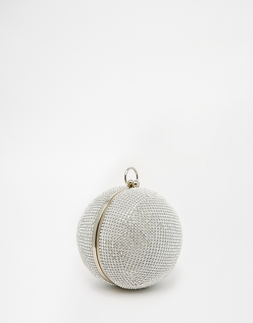 silver round bag