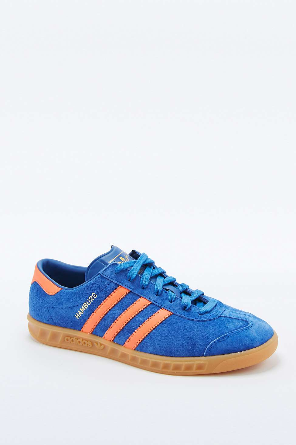 adidas Originals Hamburg Blue And Orange Trainers | Lyst UK