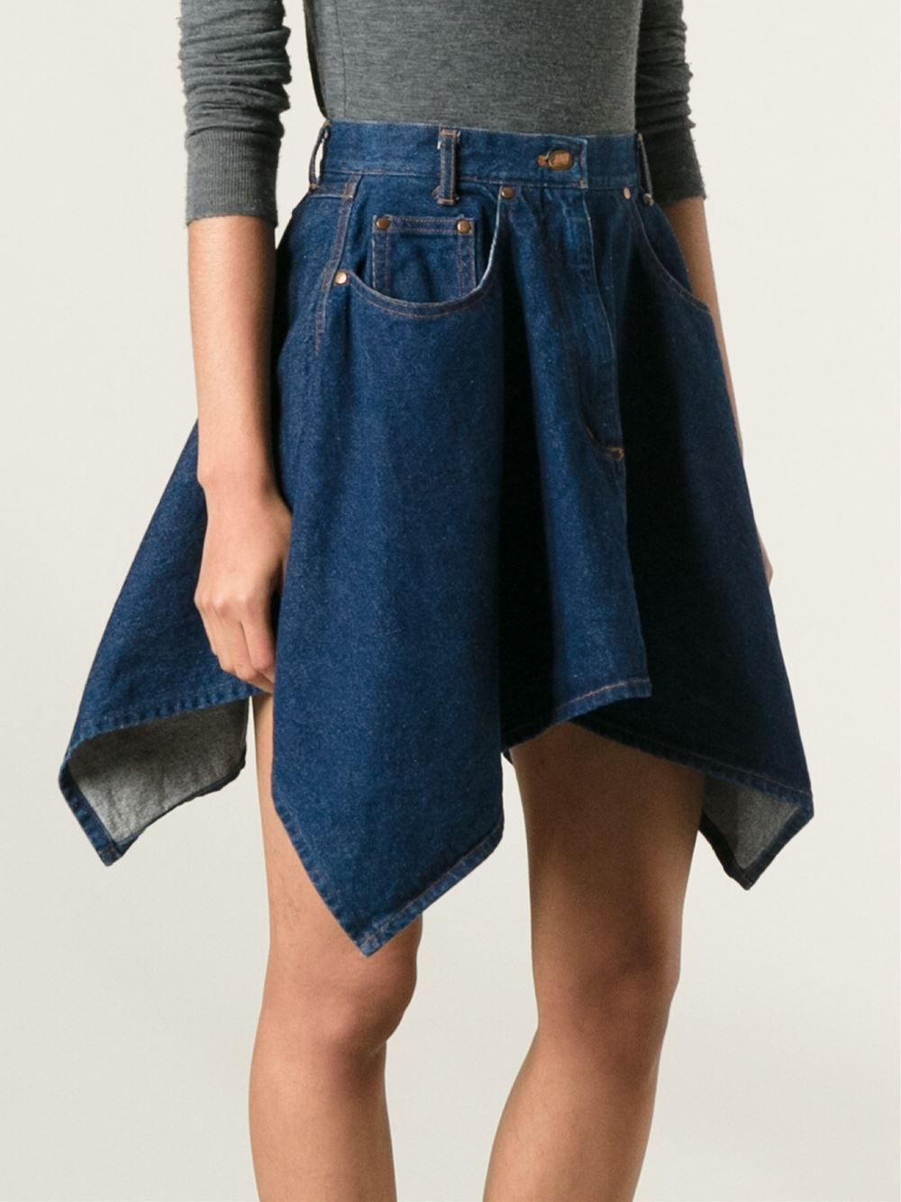 Flared skirt jean hotsell