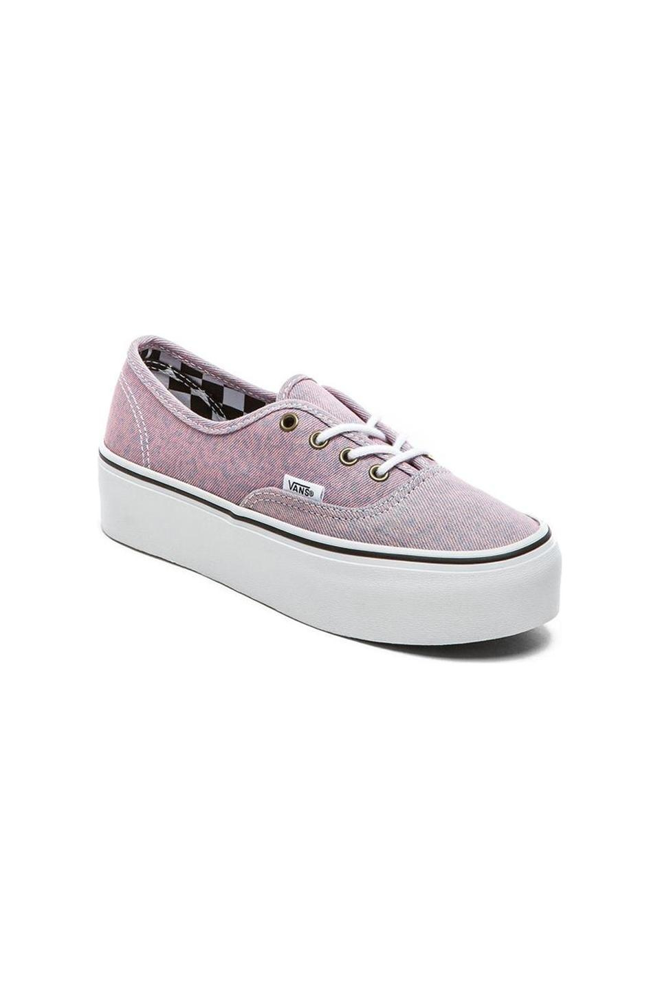 vans authentic platform pink