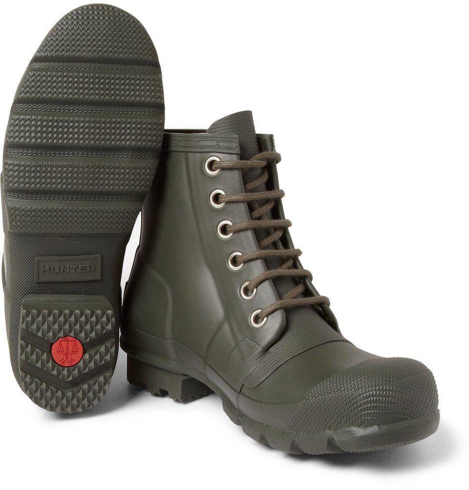 hunter lace up boot