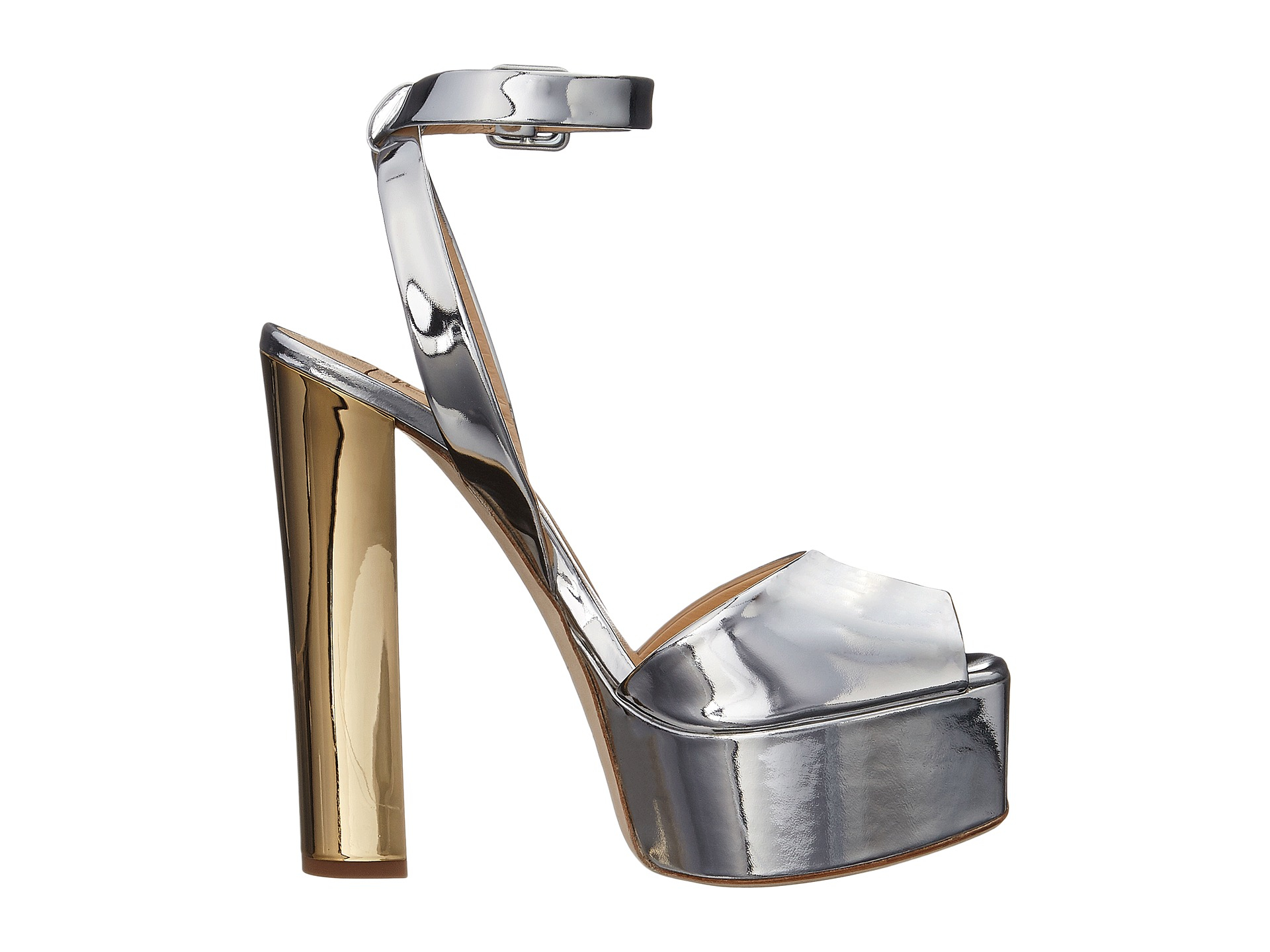 giuseppe zanotti metallic heels