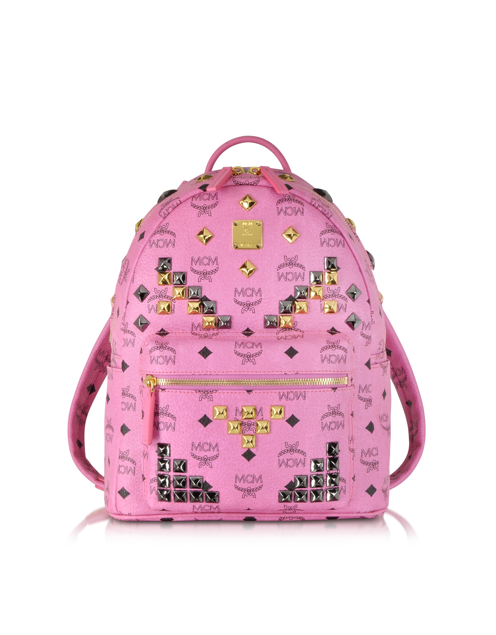 Mcm Small Stark Backpack in Pink Lyst