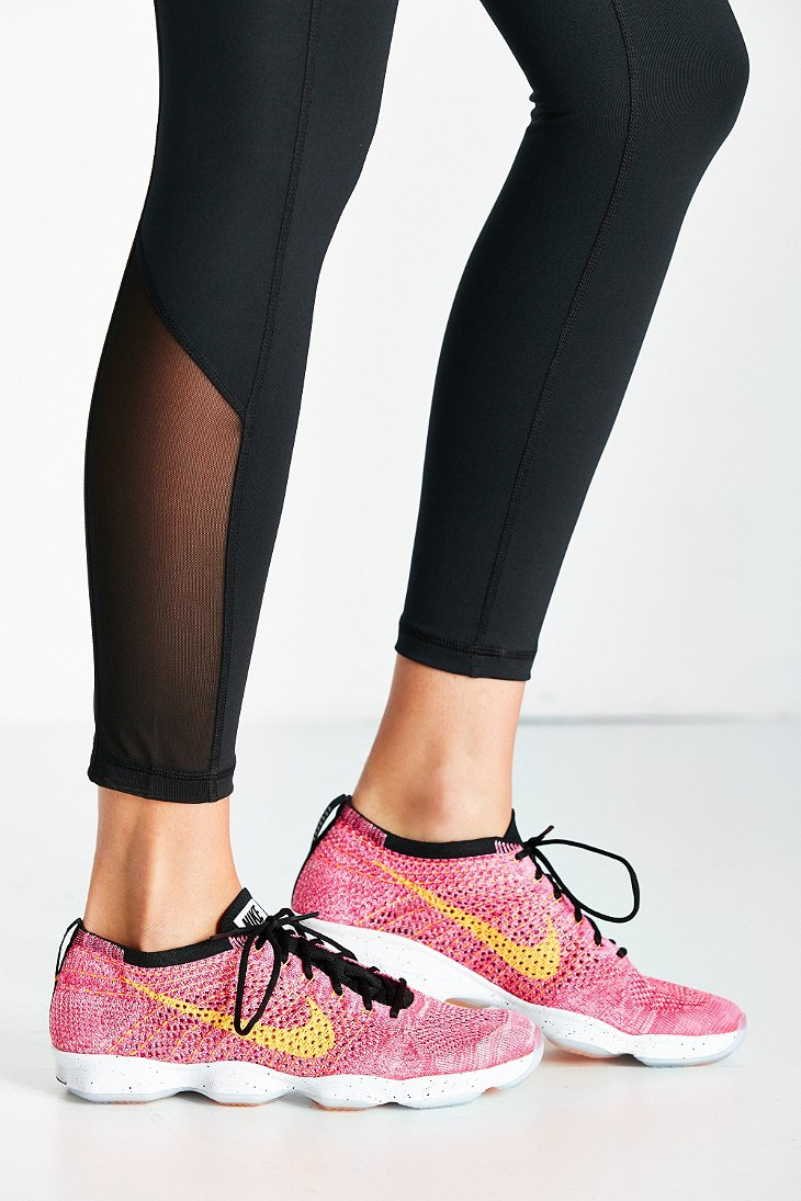 Nike Flyknit Zoom Agility Sneaker in Pink | Lyst