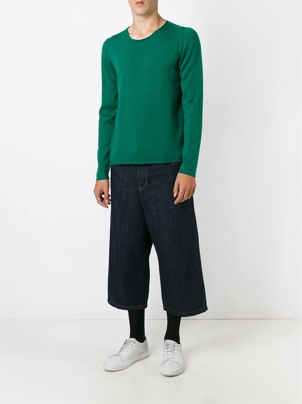 Round-Neck Sweater Green