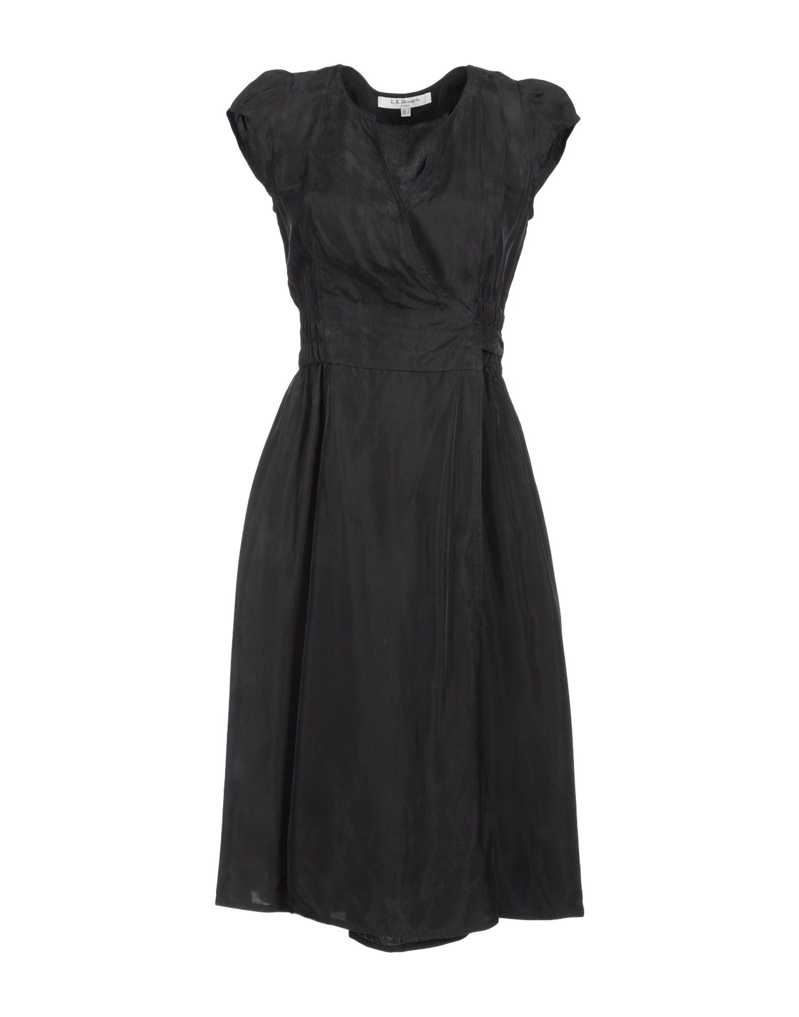 L.K.Bennett Knee-Length Dress in Black - Lyst