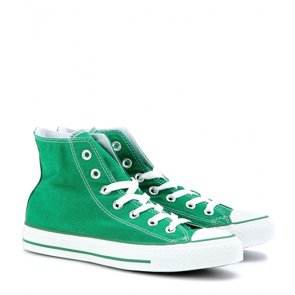 green converse high cut