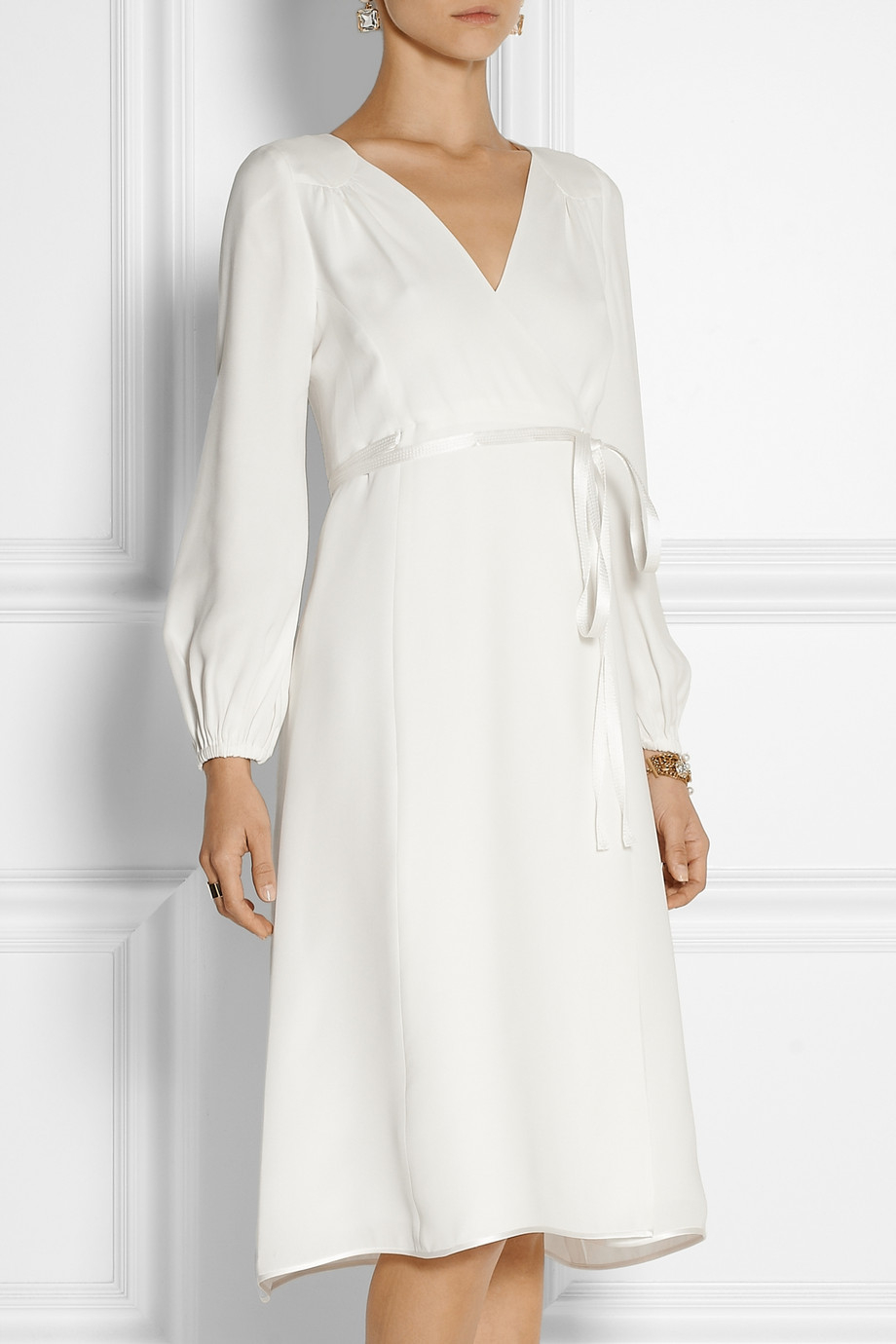 silk crepe gown