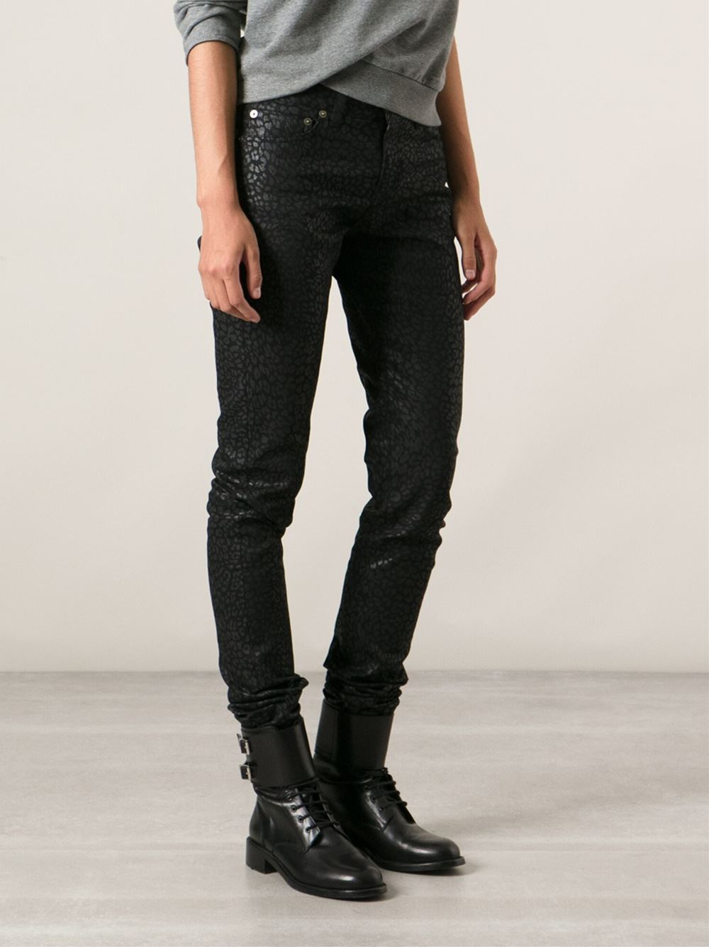 saint laurent black skinny jeans