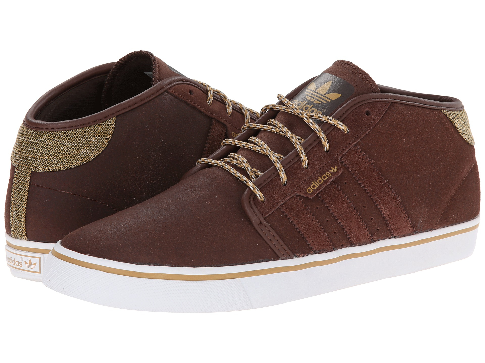 adidas Seeley Mid in Brown for Men - Lyst