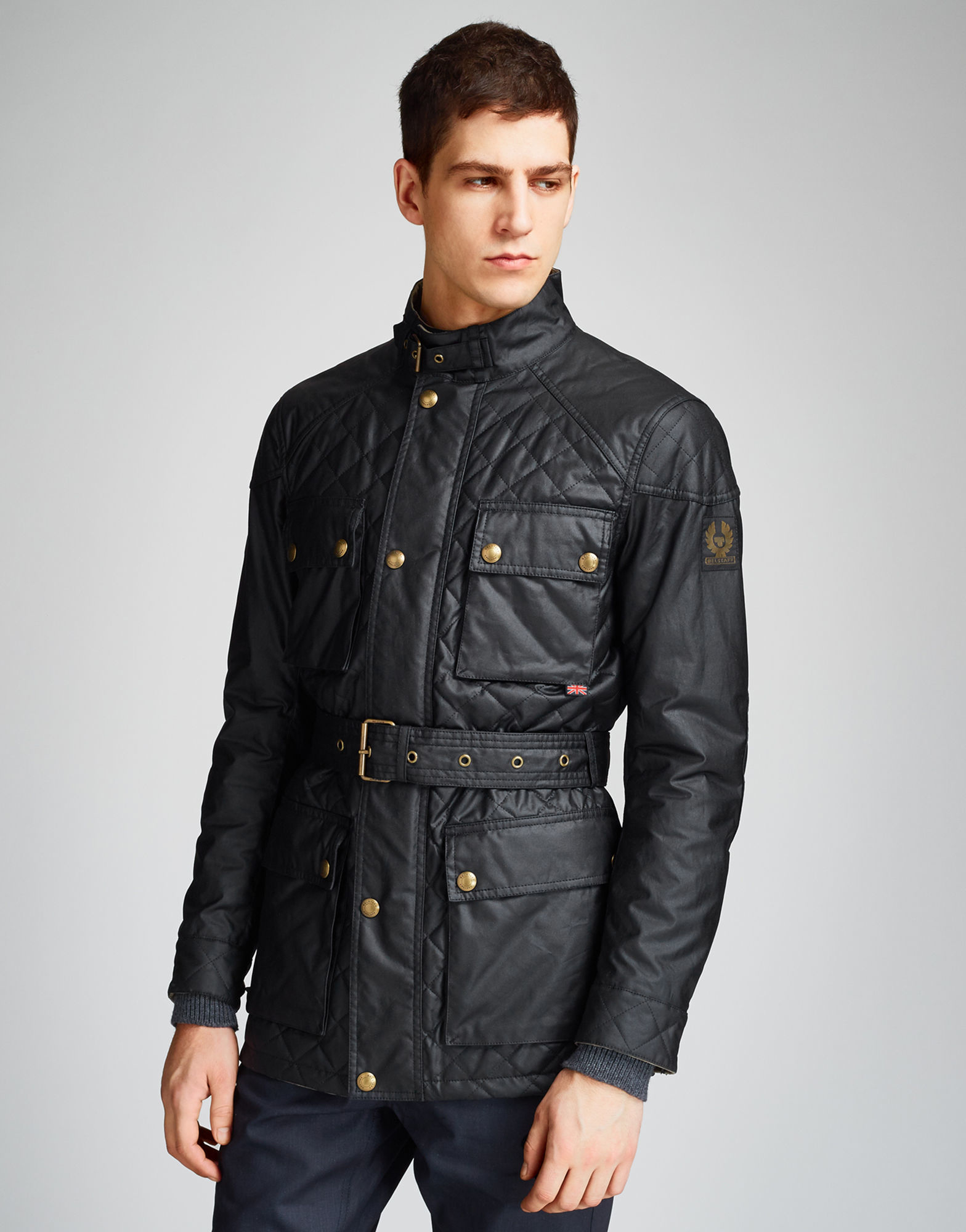 doble Todo tipo de pañuelo Belstaff Redford Jacket in Black for Men | Lyst UK