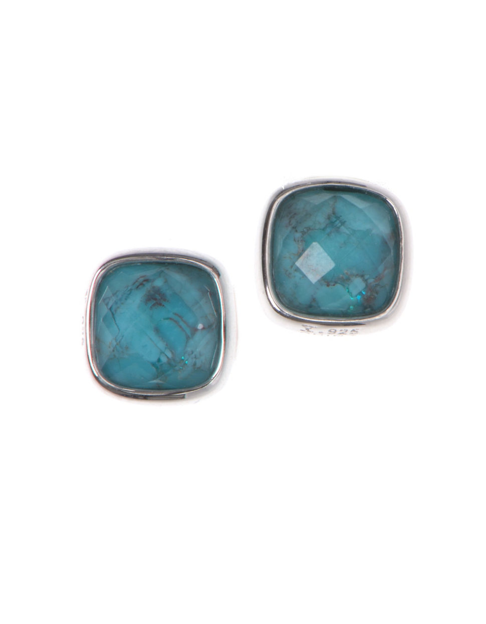 Judith Jack Soft Melody Sterling Silver Turquoise Stud Earrings In Gallery