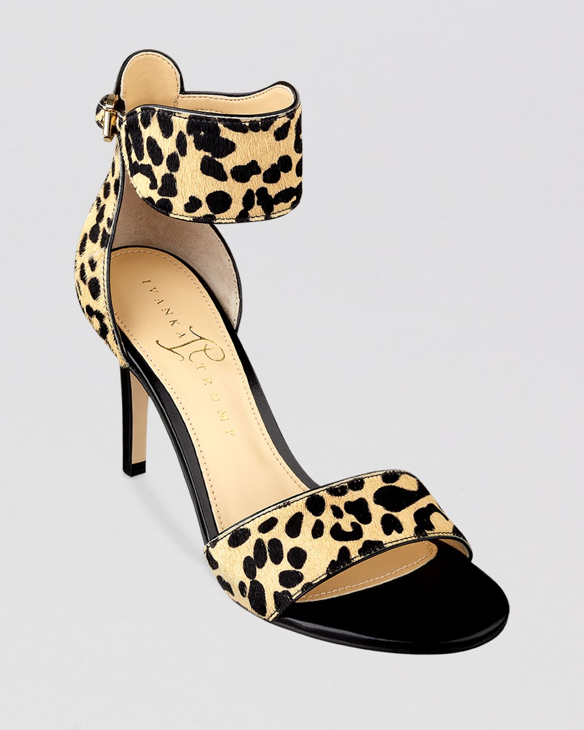 Leopard print high heel shoes