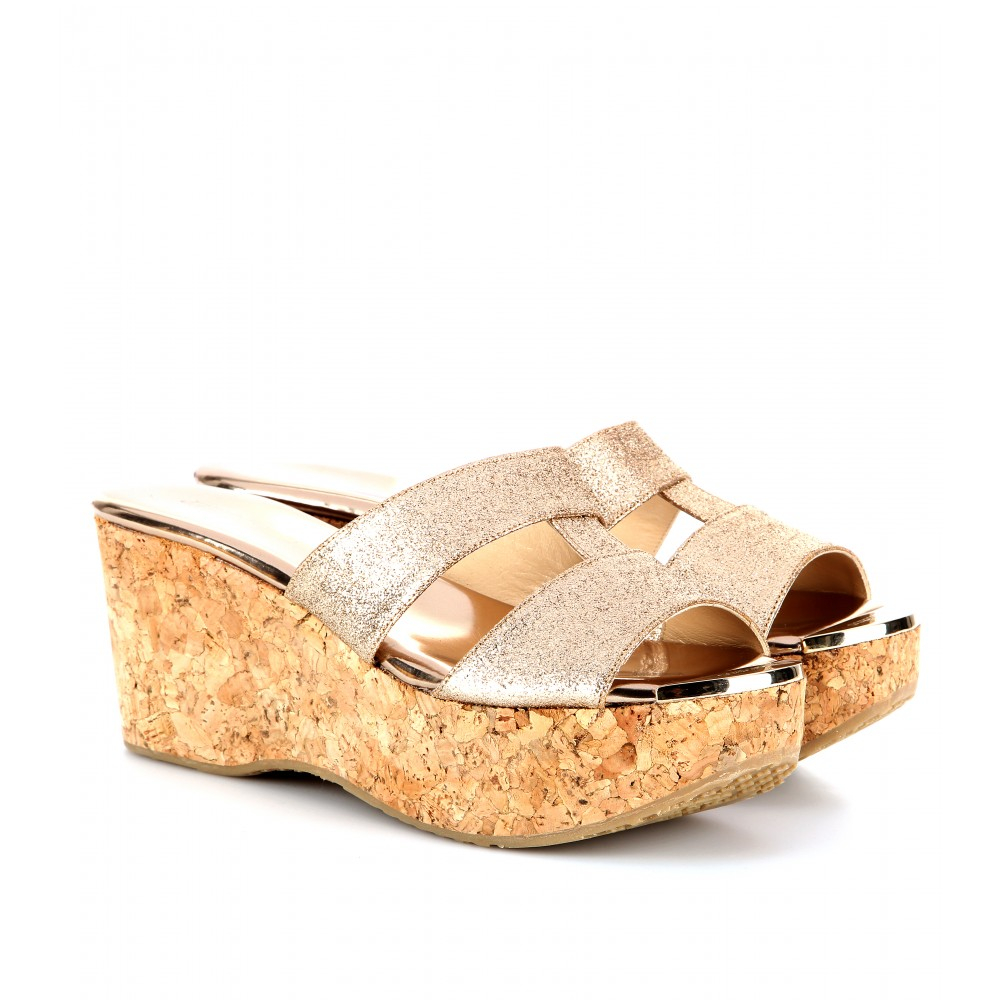 Jimmy Choo Tan Brownish Hernione 120 Leather Platforms Regular (M, B) Listed By Envienoir - Tradesy