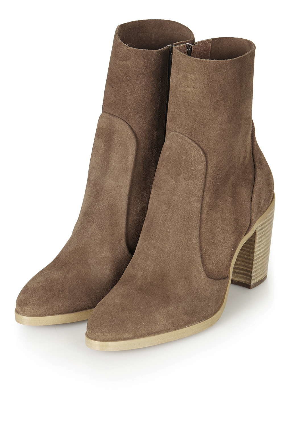 Lyst Magnificent Suede Sock Boots in Brown
