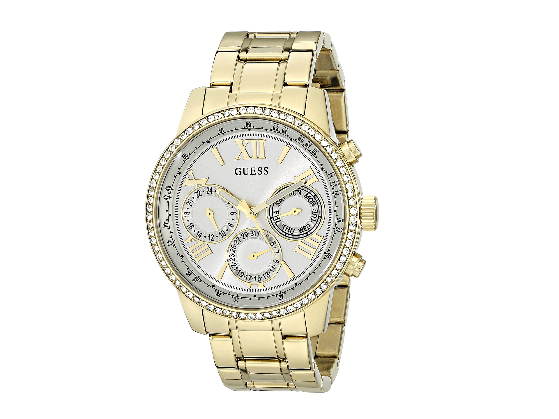 guess u0559l2 in gold gold white lyst guess u0559l2 in gold gold white lyst
