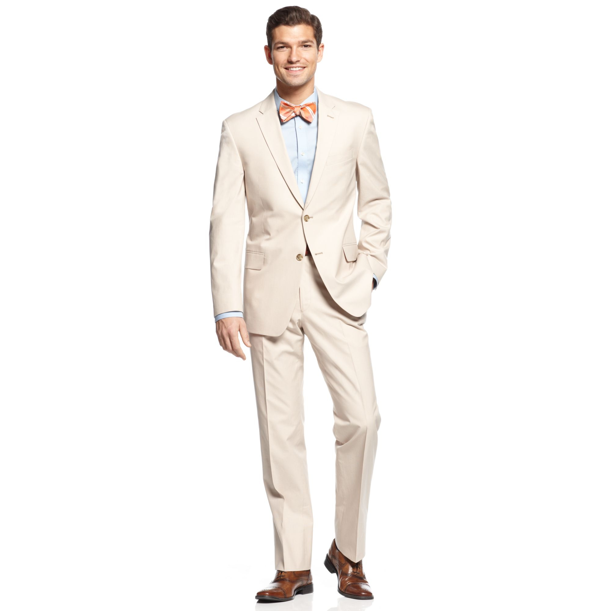 Lyst Tommy Hilfiger Suit Tan Pincord Cotton in Brown for Men