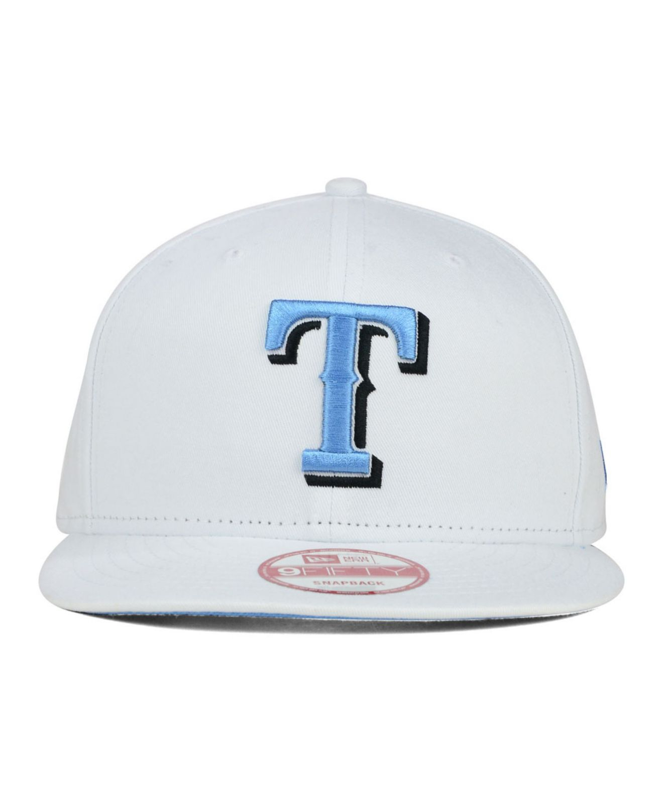 Texas Rangers New Era Vintage 9FIFTY Snapback Hat - White