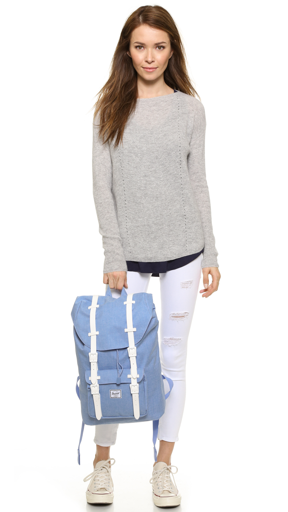 Herschel Supply Co. Little America Backpack Chambray in Blue Lyst Canada