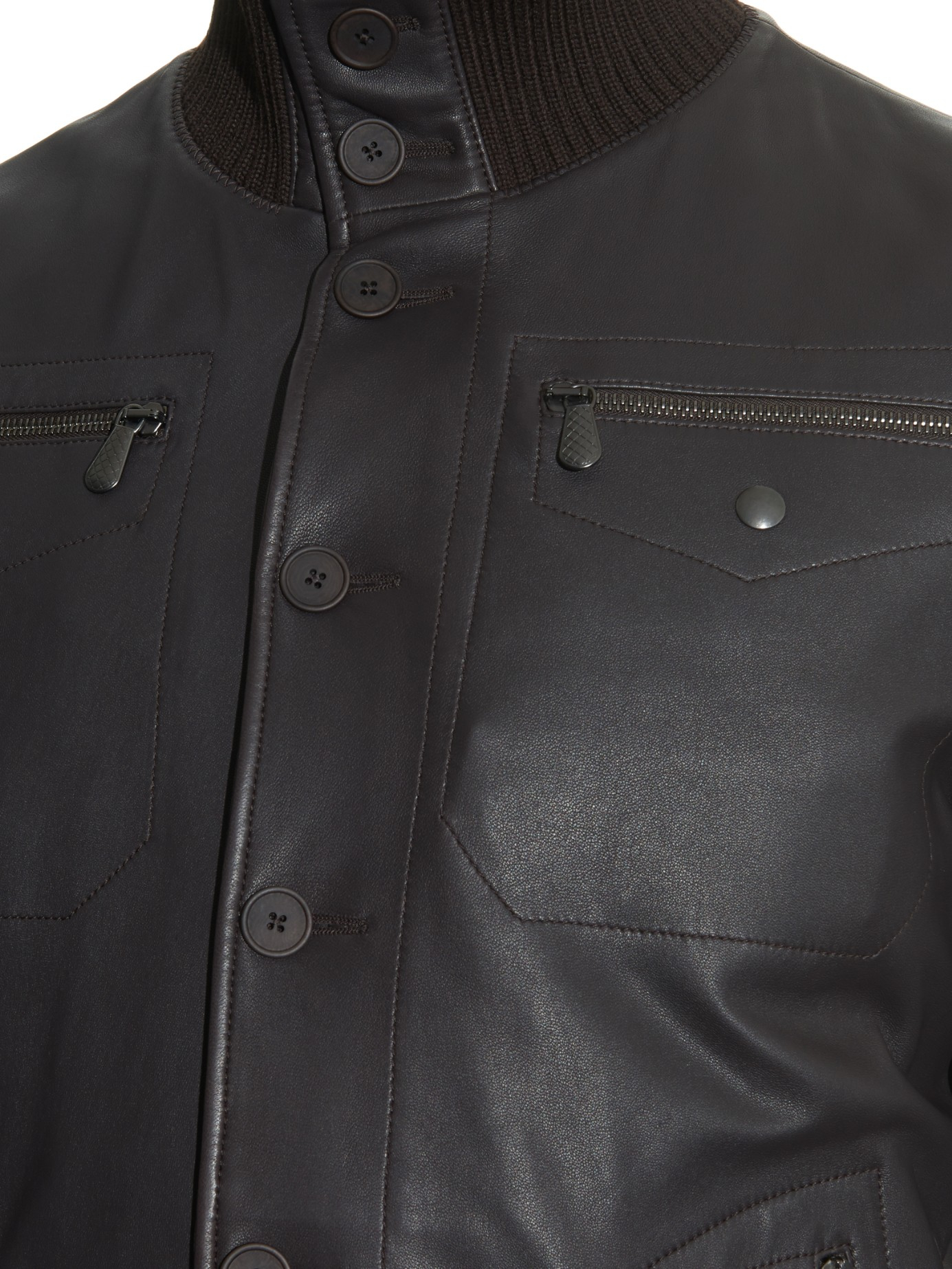bottega veneta men's leather jacket