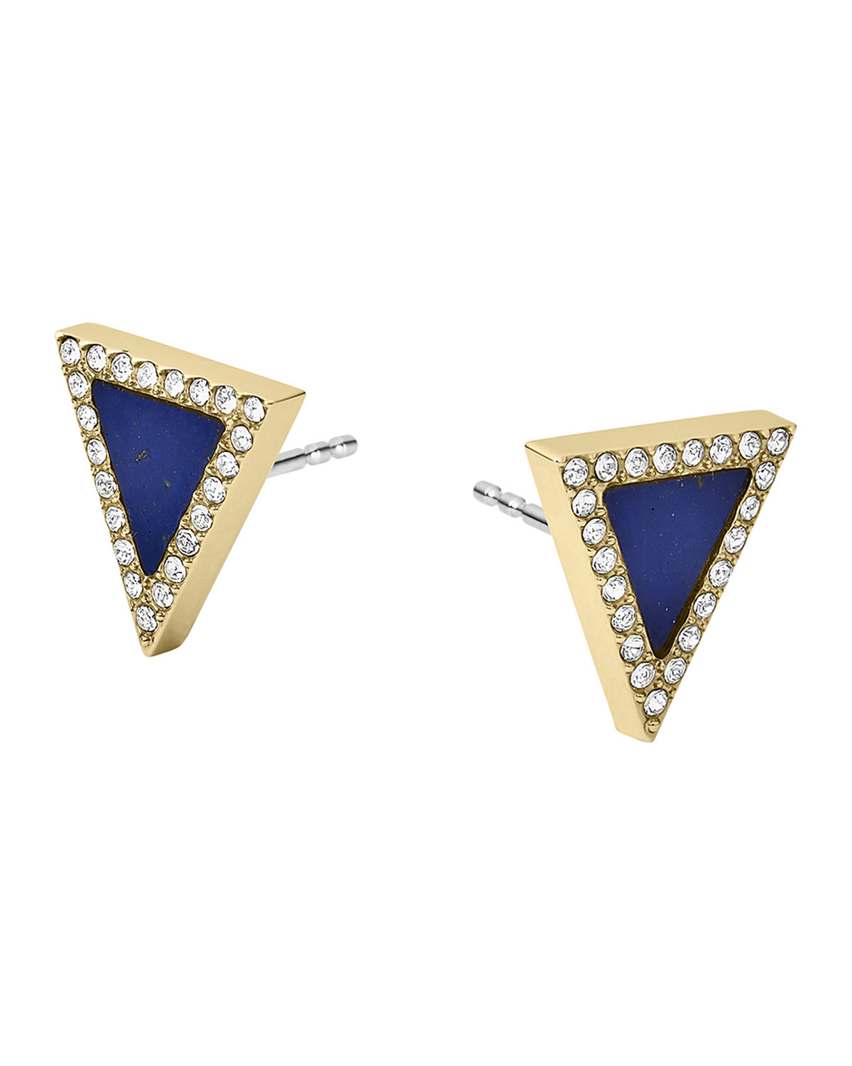 Michael kors triangle earrings discount
